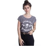 Avenged Sevenfold - Deathbat Burnout Grey - Girly - grey - XL - 65% Polyester, 35% Cotton XL