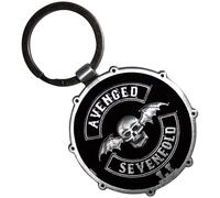 Avenged Sevenfold Deathbat Crest Drum Double-sided Plastic Key Chain