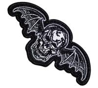 Rock Off officially licensed products Avenged Sevenfold Deathbat Cut-Out Woven Patch One Size