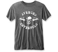 Avenged Sevenfold - Skull Logo Burnout Grey - T-Shirt - grey - XXL - 65% Polyester, 35% Cotton,Jersey XXL