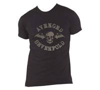 Avenged Sevenfold Hi-Build Deathbat T-Shirt in Black | Size: Large Avenged Sevenfold Black L