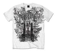 Avenged Sevenfold Land of Cain Official Tee T-Shirt Mens Unisex (Small) White