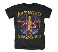 Avenged Sevenfold Men's Band T-Shirt Stellar - Black - X-Large