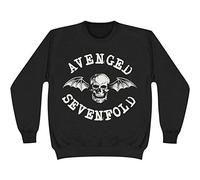 Avenged Sevenfold Men's Classic Deathbat Sweatshirt, Black, XX-Large