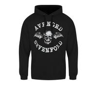 Avenged Sevenfold Men's Logo Hoodie in Black | Size: Small Avenged Sevenfold Black S