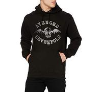 Avenged Sevenfold Men's Logo Long Sleeve Hoodie, Black, Large