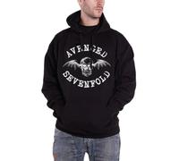 Avenged Sevenfold Men's Logo Long Sleeve Hoodie, Black, Large