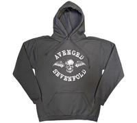 Avenged Sevenfold Men's Logo Pullover Hoodie in Charcoal | Size: Large Avenged Sevenfold Charcoal L