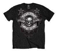 Avenged Sevenfold Men's Stars Flourish T Shirt, Black, XL UK