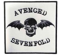 Avenged Sevenfold Negative Death Bat Patch (One Size) (Black/White)
