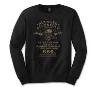 Avenged Sevenfold Seize The Day Long Sleeve T-Shirt in Black | Size: Large Avenged Sevenfold Black L