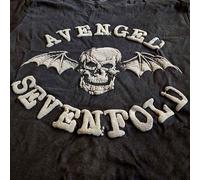 Avenged Sevenfold T Shirt Classic Deathbat Hi-Build Official Unisex Black S