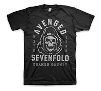 Avenged Sevenfold - T-Shirt # L Unisex Black # So Grim Orange County