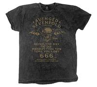 Avenged Sevenfold T Shirt Seize The Day Band Logo Official Unisex Dip Dye Black