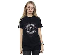 Avenged Sevenfold Women's Flourish Boyfriend Fit T-Shirt Black Medium