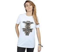 Avenged Sevenfold Women's Hear See Speak Boyfriend Fit T-Shirt White Small