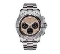 Avenger Chronograph B01 44mm Mens Watch Beige Stainless Steel