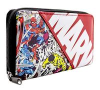 Avenger Superhero Characters Comic Style Red Coin and Card Clutch Purse, One Size