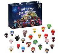 (Avengers A) Christmas Minecraft Figures 24 Days Countdown Advent Calendar Toys Surprise Xmas Gifts
