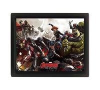 Avengers: Age Of Ultron Battle 10x8 Framed 3D Poster, Multi-Colour