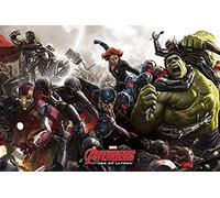 Avengers Age of Ultron-Battle Maxi Poster, Wood, Multicolour, 91.5x61x0.02 cm