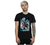 Avengers Assemble Team Montage T-Shirt Marvel Black XL
