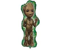 Procos Foil Balloon - Baby Groot Shaped, Supersized Avengers Guardians of the Galaxy (Air or Helium)