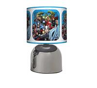 Avengers - Bedside Touch LAMP - Boys Blue Bedroom Light/LAMP Shade. Mains Operated (UK Plug)