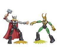 Avengers Bend & Flex Thor Vs Loki Figures Avengers Multicolor