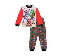 Avengers Boys Pyjamas Pjs Set Ages 4 to 12 Years Old, Official Kids Marvel Merchandise (4-5 Years, Red)