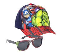 Avengers Cap and Sunglasses Set, Unisex Kid's, Multicolor, Standard