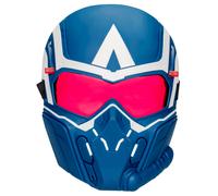 Marvel Captain America Flight Vision Roleplay Mask For Kids Ages 5+, Movie-Inspired Super Hero Costume Accessory With Pop-Up Lens Feature, Cosplay & Dress-Up Gear