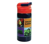 Avengers Characters Reusable Sipper Water Bottle Drink Bottle with built-in handle for Easy Carry School Lunch Kids Childrens 500ml (Avengers)