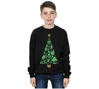 Avengers Christmas Tree Sweatshirt Marvel Black 12-13 Years