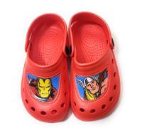 Avengers Clogs for Children, Avengers Marvel Clogs for Beach or Pool, Clogs with Avengers Marvel Image, red, 11/12 UK Child