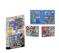 Avengers Coloring Stationery Set - Children's School Kit with Markers, Colored Pencils and Marvel Accessories for Drawing, Painting and Stimulating Children's Creativity, Avengers Box, 26.7x45.3x3.0