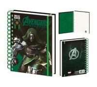 Avengers Doomsday Doctor Doom A5 Notebook, 3D Lenticular Cover, Marvel Stationery Gift, Official Licensed Merchandise, One Size