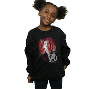 Avengers Endgame Black Widow Brushed Sweatshirt Marvel Black 7-8 Years