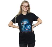 Avengers Endgame Hawkeye Team Suit Cotton Boyfriend T-Shirt Marvel Black M