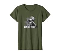 Avengers Endgame I Am Inevitable T-Shirt, Women, Olive Green, 3X-Large