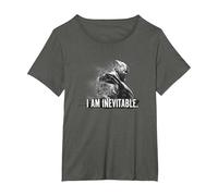 Avengers Endgame I Am Inevitable T-Shirt, Women's Plus, Asphalt Grey, 4X