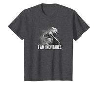 Avengers Endgame I Am Inevitable T-Shirt, Youth, Dark Heather Grey, X-Small