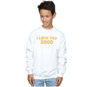 Avengers Endgame I Love You 3000 Arc Reactor Sweatshirt Marvel White 12-13 Years