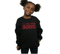 Avengers Endgame I Love You 3000 Distressed Sweatshirt Marvel Black 12-13 Years