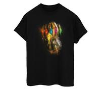 Avengers Endgame Men's Infinity Gauntlet Cotton T-Shirt in Black | Size: Medium Avengers Endgame Black M