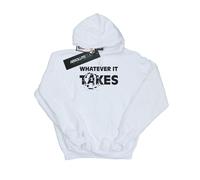 Avengers Endgame Men's Whatever It Takes Drawstring Hoodie in White | Size: XL Avengers Endgame White XL
