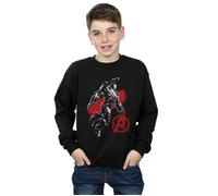 Avengers Endgame Mono War Machine Sweatshirt Marvel Black 12-13 Years