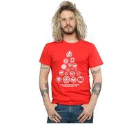 Avengers Endgame Pyramid Icons T-Shirt Marvel Red L