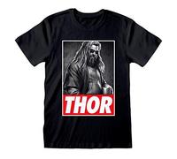 Avengers Endgame Thor Photo Adults Black T-Shirt - Medium [video game] [video game] [Not Machine Specific] [Not Machine Specific]
