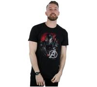 Avengers Endgame War Machine Brushed T-Shirt Marvel Black 5XL